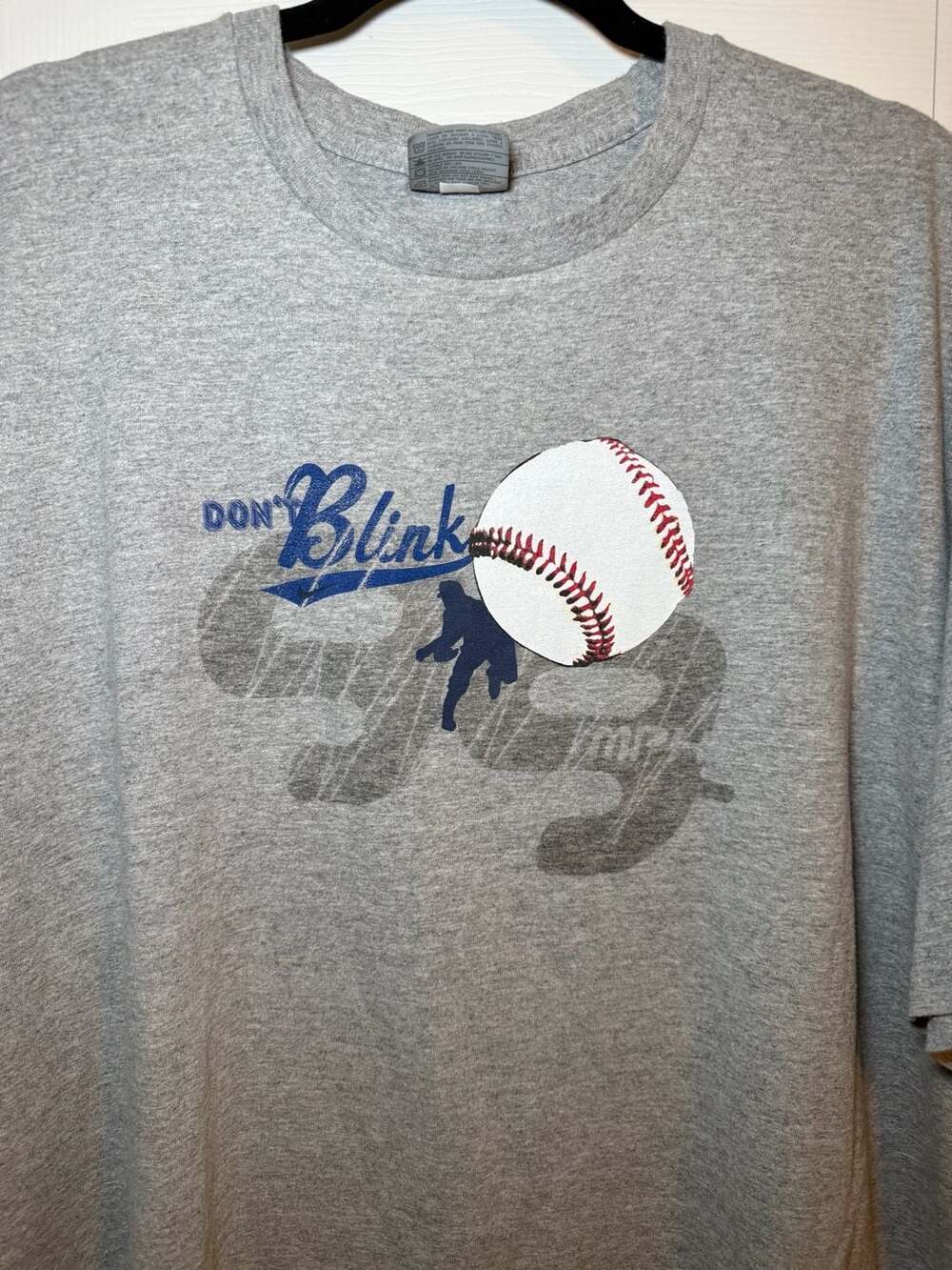 Vintage Nike Don't Blink Baseball Graphic T-Shirt XXL